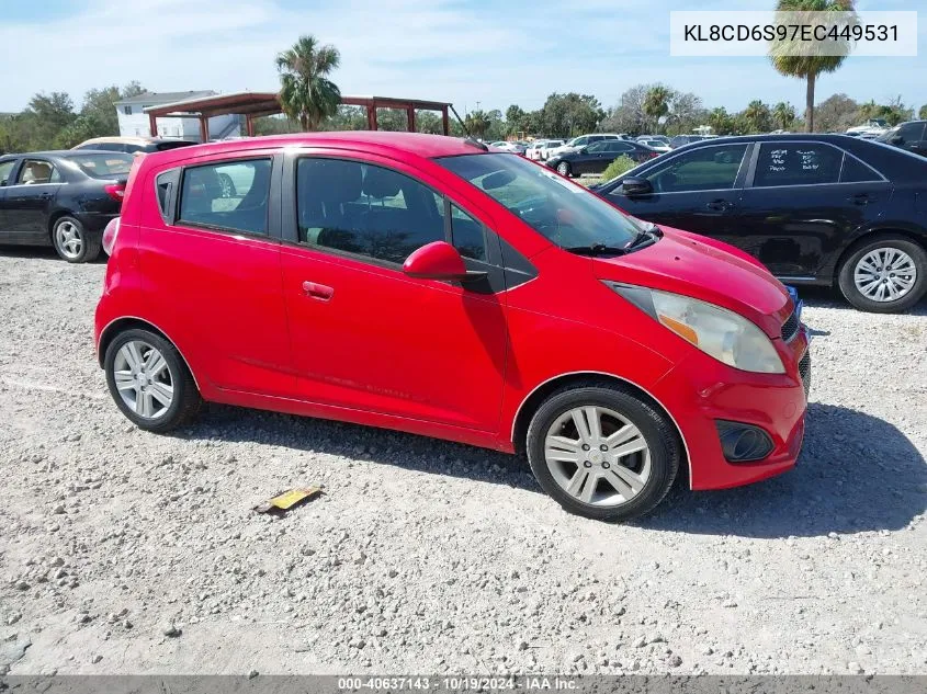 2014 Chevrolet Spark 1Lt Auto VIN: KL8CD6S97EC449531 Lot: 40637143