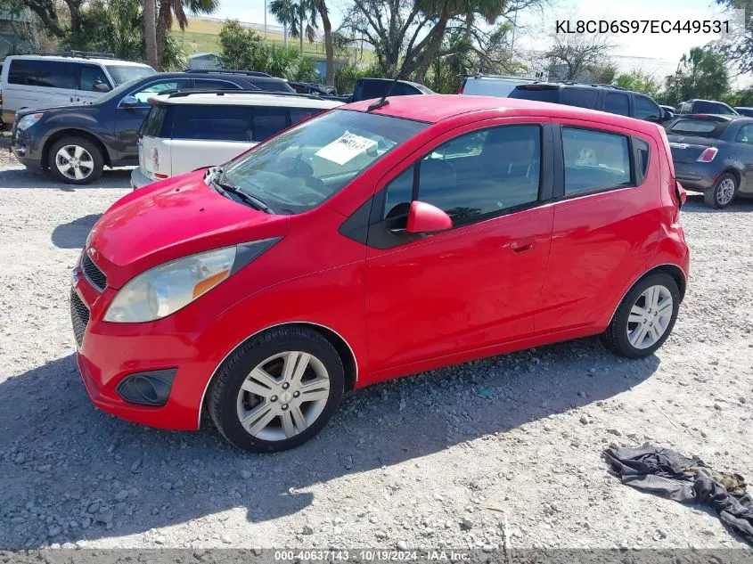 2014 Chevrolet Spark 1Lt Auto VIN: KL8CD6S97EC449531 Lot: 40637143