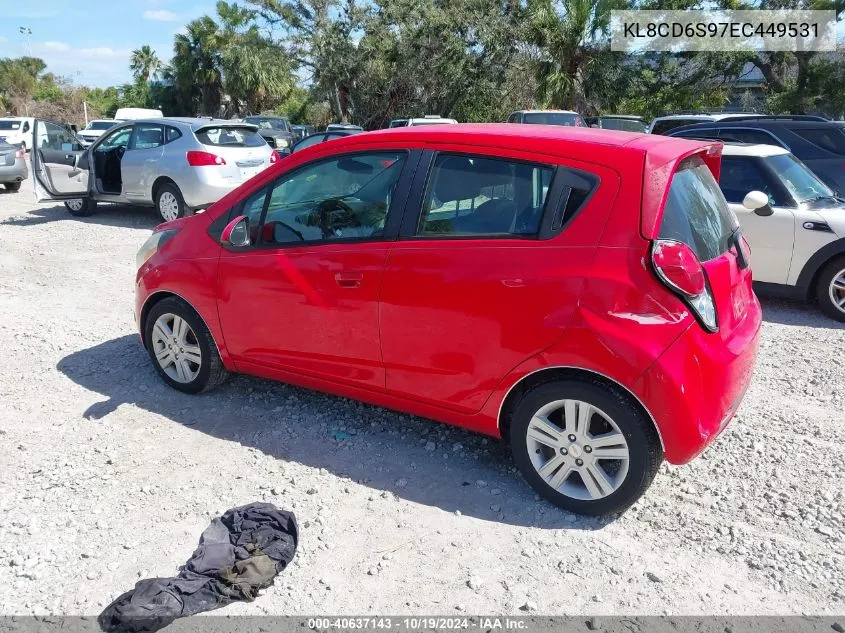 2014 Chevrolet Spark 1Lt Auto VIN: KL8CD6S97EC449531 Lot: 40637143