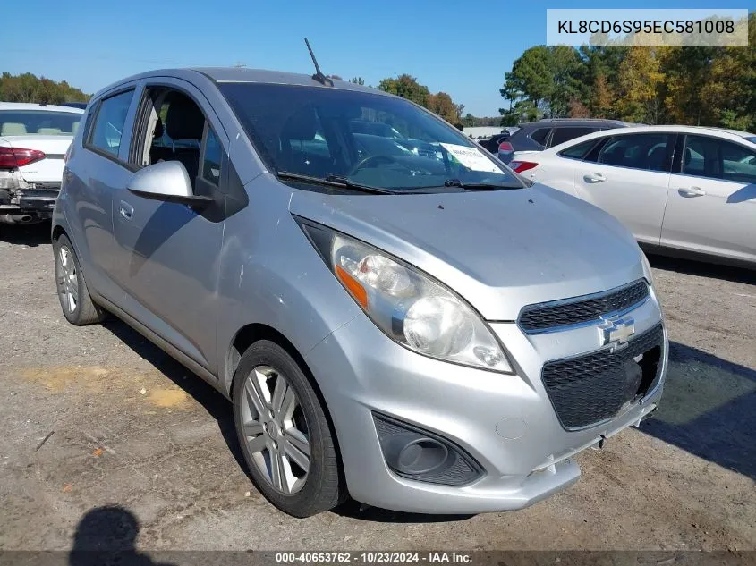 2014 Chevrolet Spark 1Lt Auto VIN: KL8CD6S95EC581008 Lot: 40653762