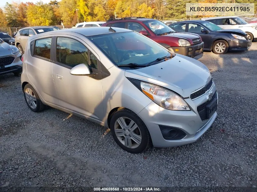 2014 Chevrolet Spark Ls Auto VIN: KL8CB6S92EC411985 Lot: 40659568