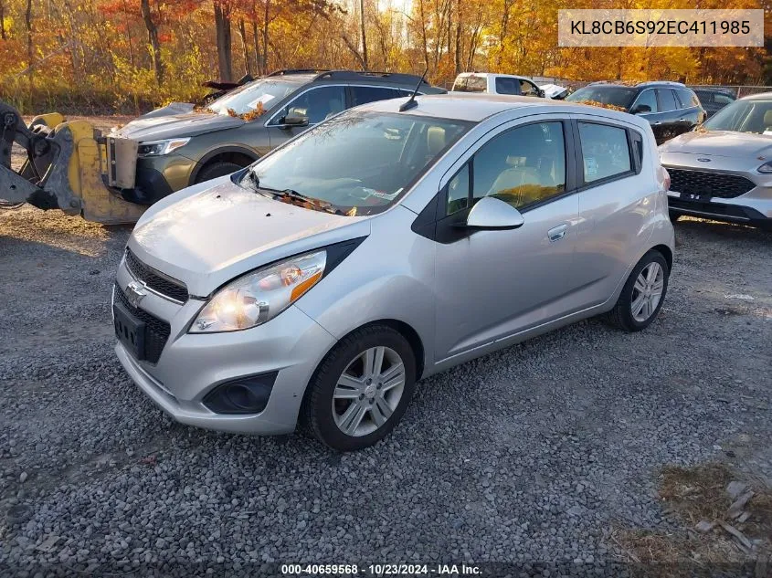 2014 Chevrolet Spark Ls Auto VIN: KL8CB6S92EC411985 Lot: 40659568