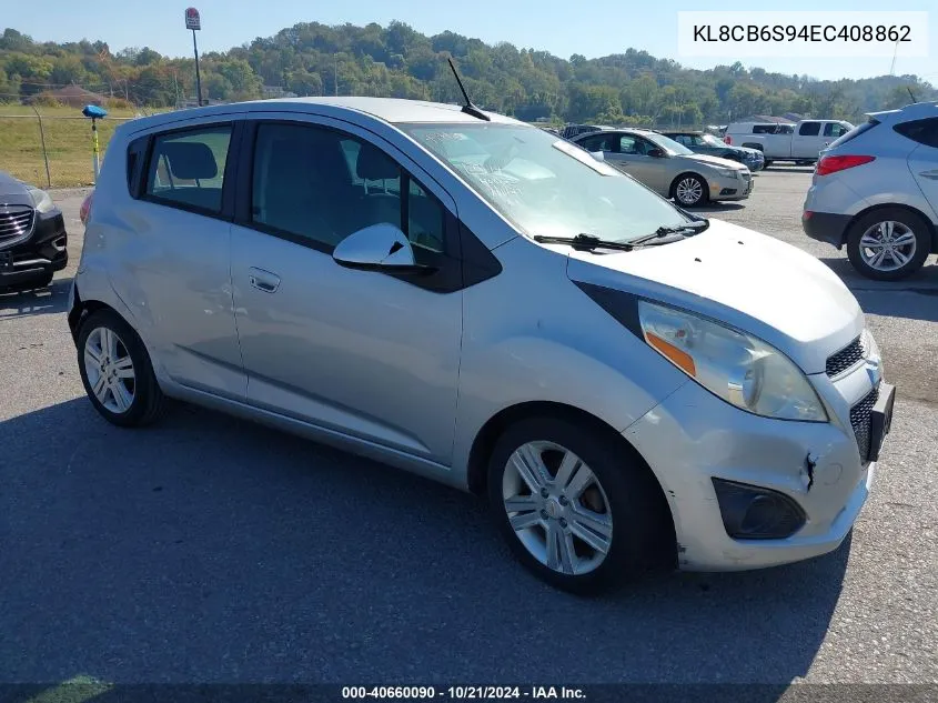 2014 Chevrolet Spark Ls Auto VIN: KL8CB6S94EC408862 Lot: 40660090