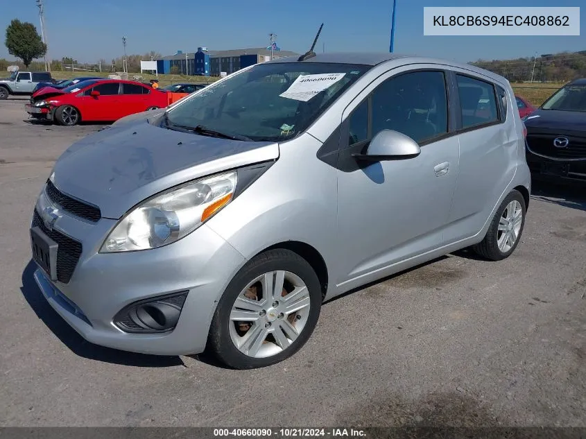 2014 Chevrolet Spark Ls Auto VIN: KL8CB6S94EC408862 Lot: 40660090