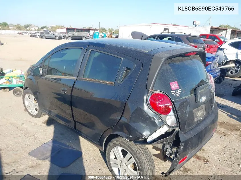 2014 Chevrolet Spark Ls Auto VIN: KL8CB6S90EC549766 Lot: 40664326