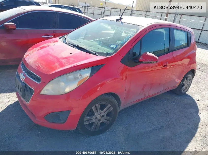 2014 Chevrolet Spark Ls Auto VIN: KL8CB6S94EC440470 Lot: 40670657