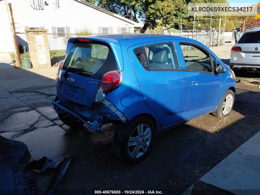 2014 Chevrolet Spark 1Lt Auto VIN: KL8CD6S9XEC534217 Lot: 40676500