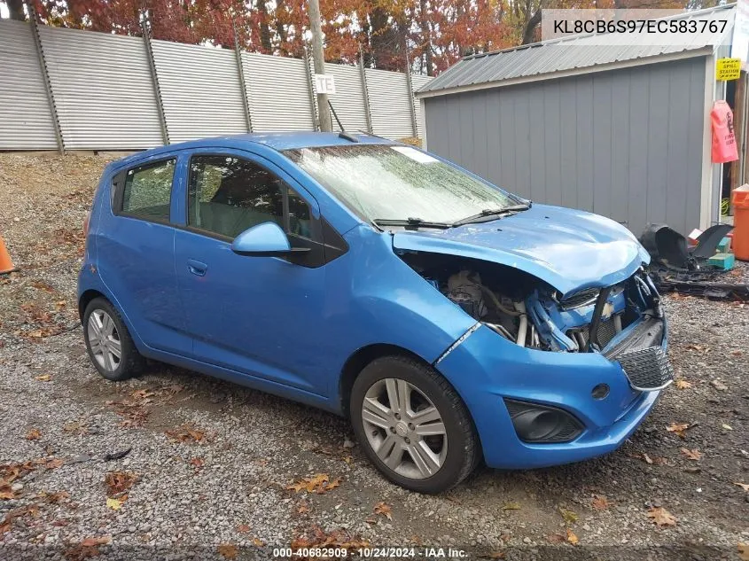 2014 Chevrolet Spark Ls VIN: KL8CB6S97EC583767 Lot: 40682909