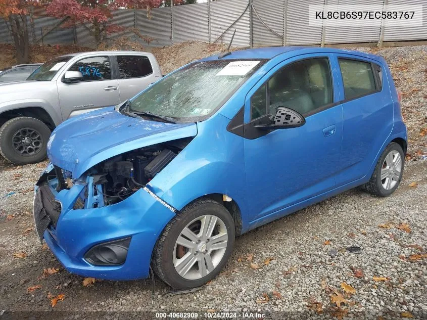 2014 Chevrolet Spark Ls VIN: KL8CB6S97EC583767 Lot: 40682909