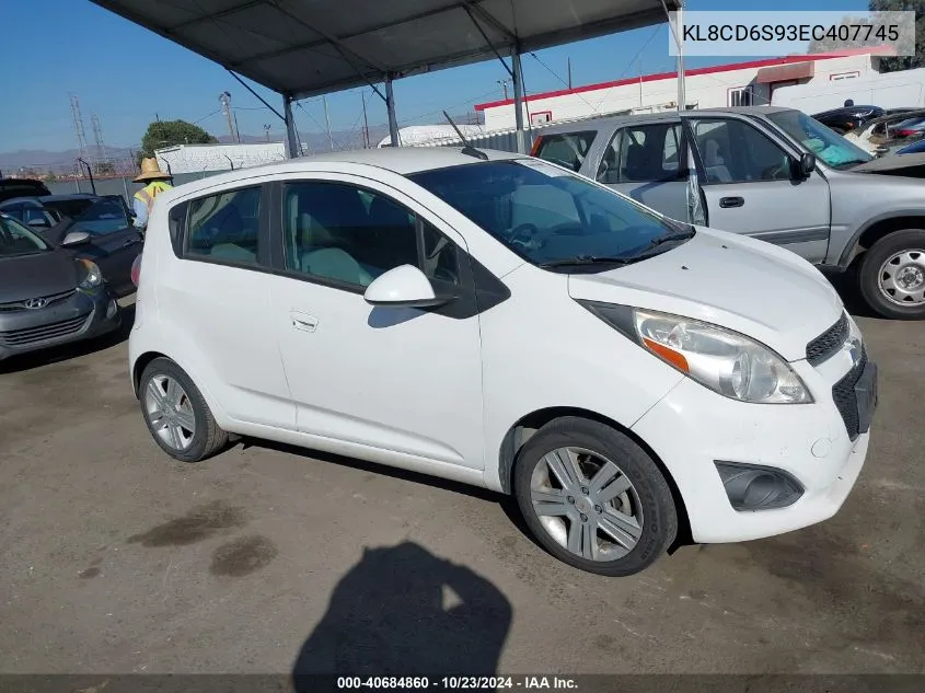 2014 Chevrolet Spark 1Lt Auto VIN: KL8CD6S93EC407745 Lot: 40684860