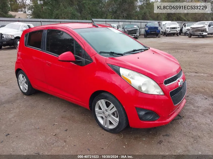 2014 Chevrolet Spark 1Lt Auto VIN: KL8CD6S91EC533229 Lot: 40721023