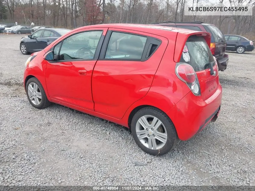 2014 Chevrolet Spark Ls Auto VIN: KL8CB6S97EC455495 Lot: 40749984