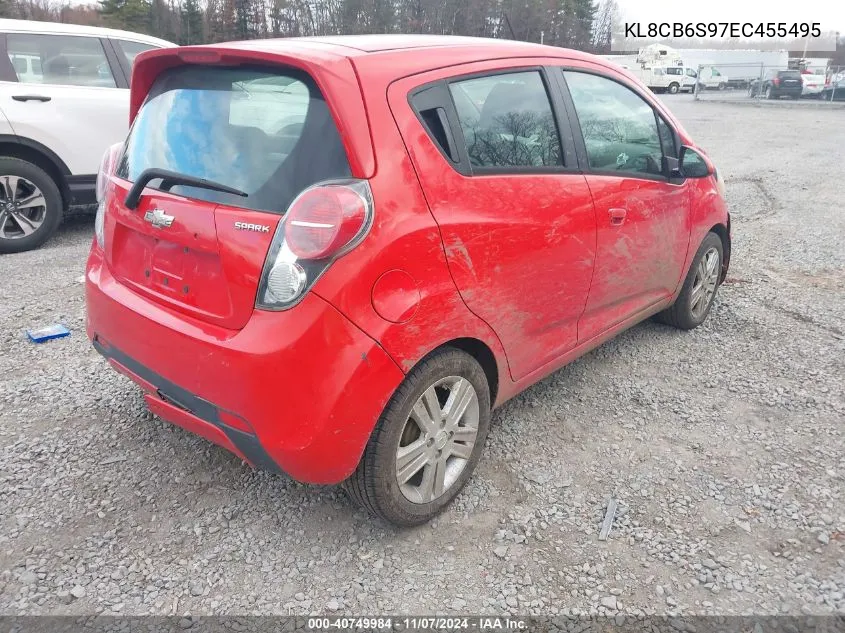 2014 Chevrolet Spark Ls Auto VIN: KL8CB6S97EC455495 Lot: 40749984