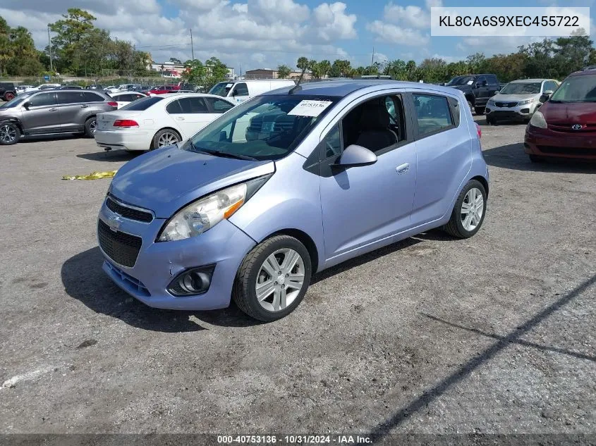 2014 Chevrolet Spark Ls Manual VIN: KL8CA6S9XEC455722 Lot: 40753136