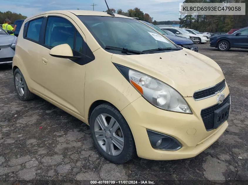 2014 Chevrolet Spark 1Lt Auto VIN: KL8CD6S93EC479058 Lot: 40789709