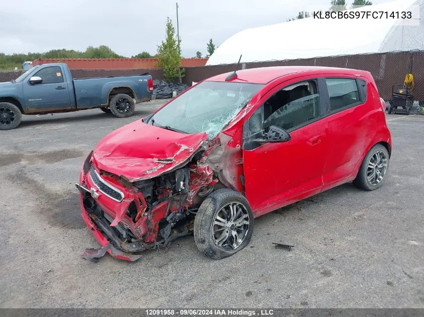 2015 Chevrolet Spark VIN: KL8CB6S97FC714133 Lot: 12091958