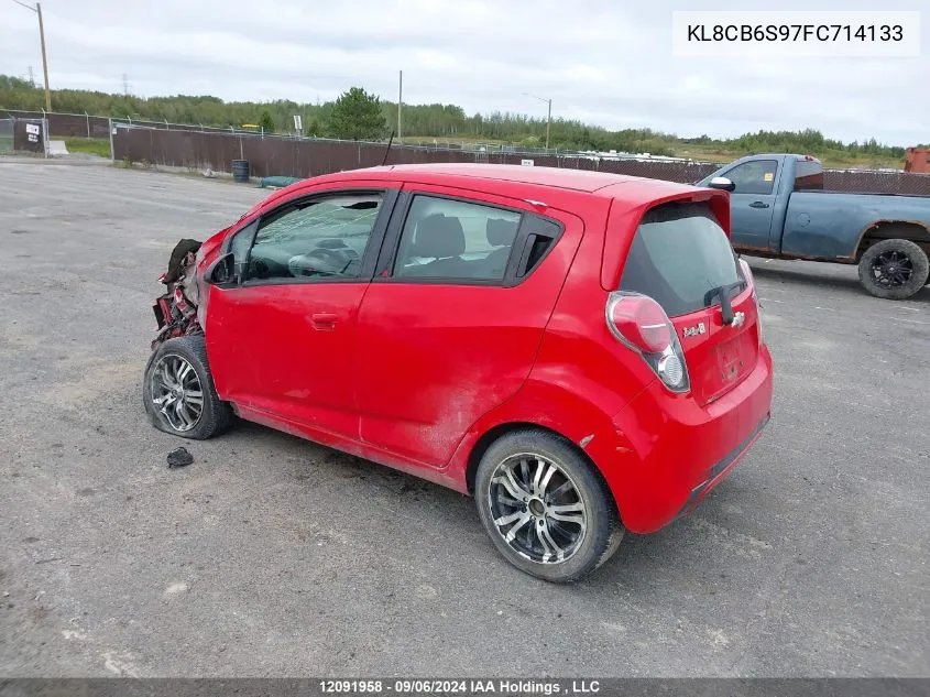 2015 Chevrolet Spark VIN: KL8CB6S97FC714133 Lot: 12091958