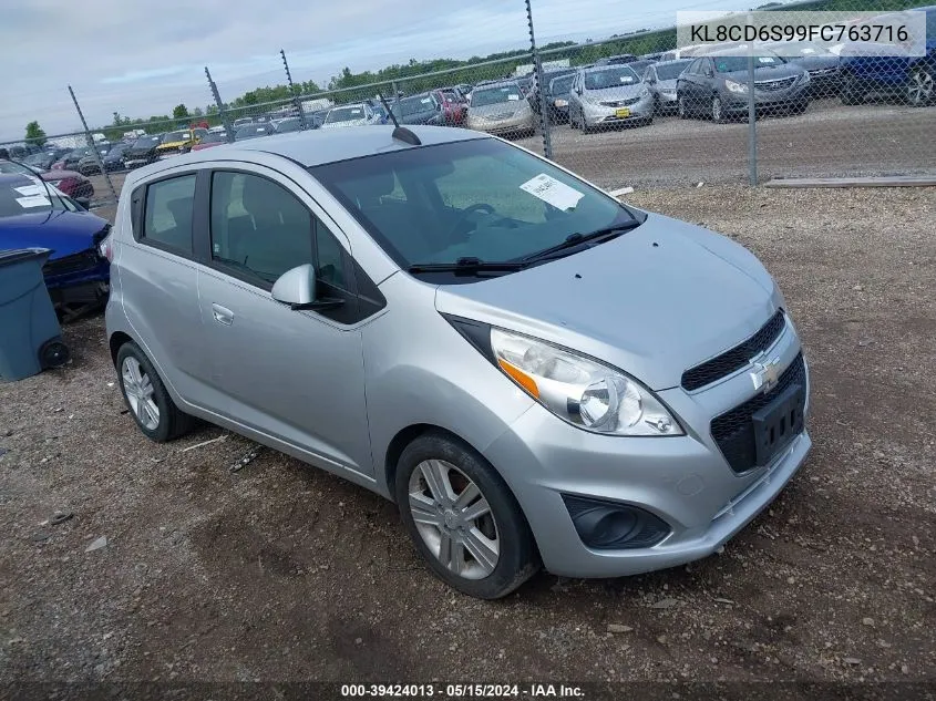 2015 Chevrolet Spark 1Lt Cvt VIN: KL8CD6S99FC763716 Lot: 39424013