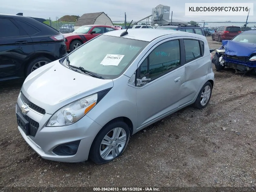 2015 Chevrolet Spark 1Lt Cvt VIN: KL8CD6S99FC763716 Lot: 39424013