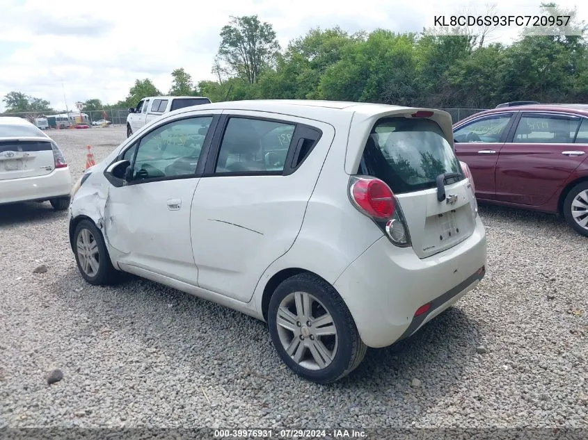 2015 Chevrolet Spark 1Lt Cvt VIN: KL8CD6S93FC720957 Lot: 39976931