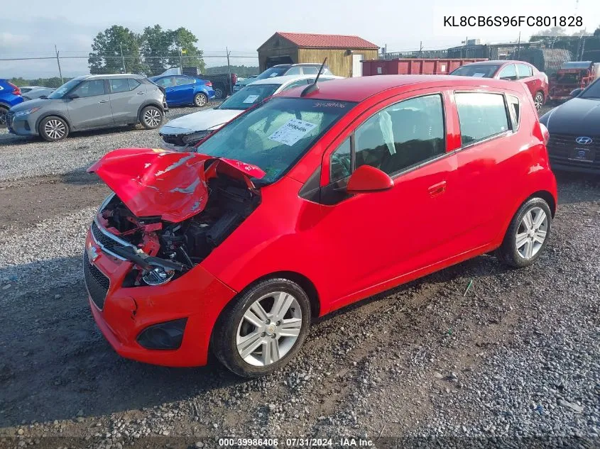 2015 Chevrolet Spark Ls Cvt VIN: KL8CB6S96FC801828 Lot: 39986406