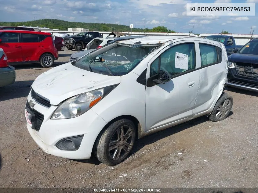 2015 Chevrolet Spark 1Lt Cvt VIN: KL8CD6S98FC796853 Lot: 40076471