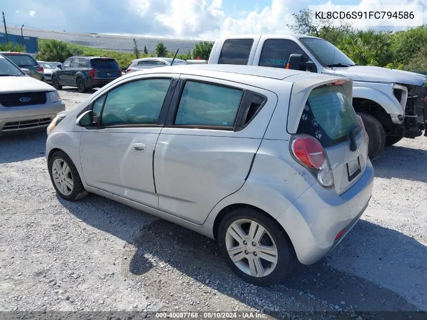 2015 Chevrolet Spark 1Lt Cvt VIN: KL8CD6S91FC794586 Lot: 40087768