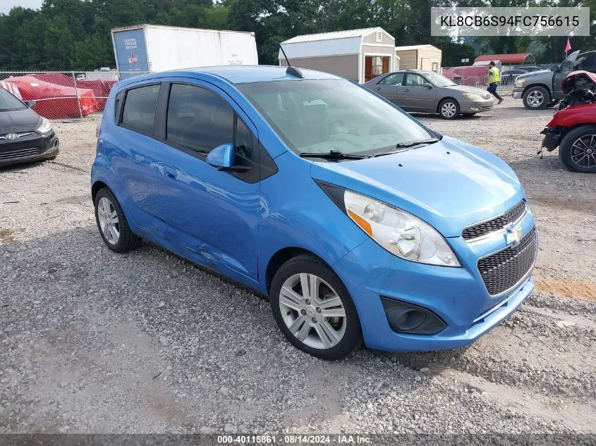 2015 Chevrolet Spark Ls Cvt VIN: KL8CB6S94FC756615 Lot: 40115861