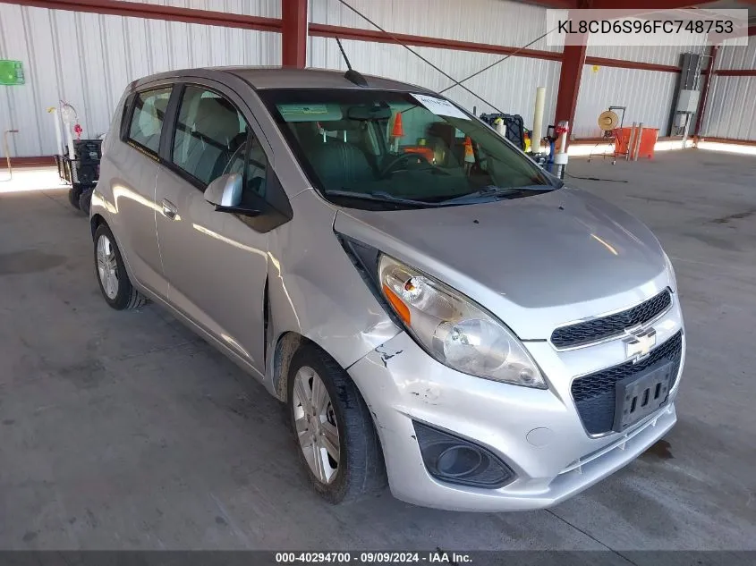 2015 Chevrolet Spark 1Lt Cvt VIN: KL8CD6S96FC748753 Lot: 40294700