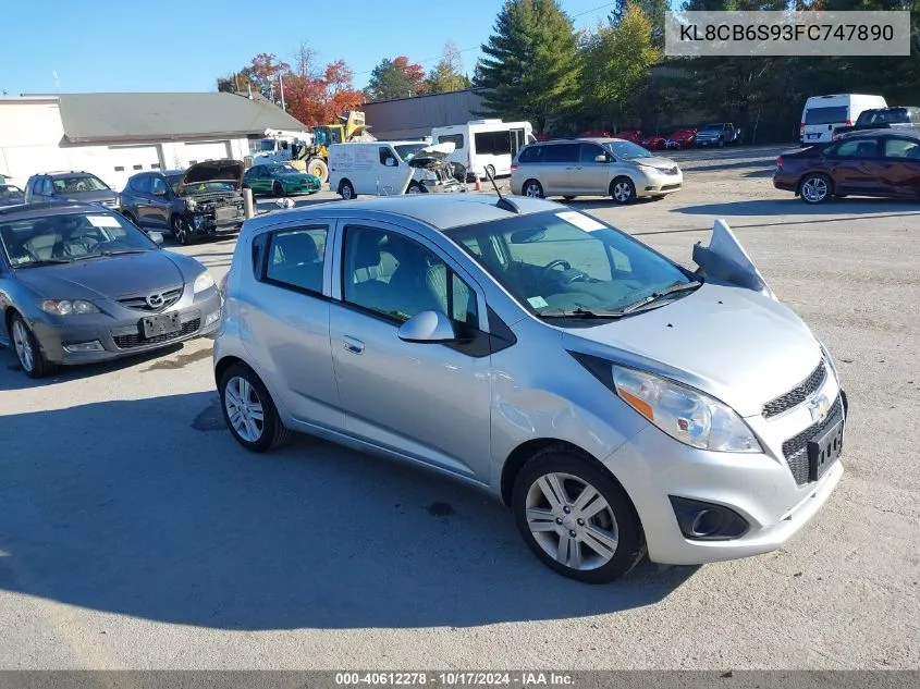 2015 Chevrolet Spark Ls Cvt VIN: KL8CB6S93FC747890 Lot: 40612278