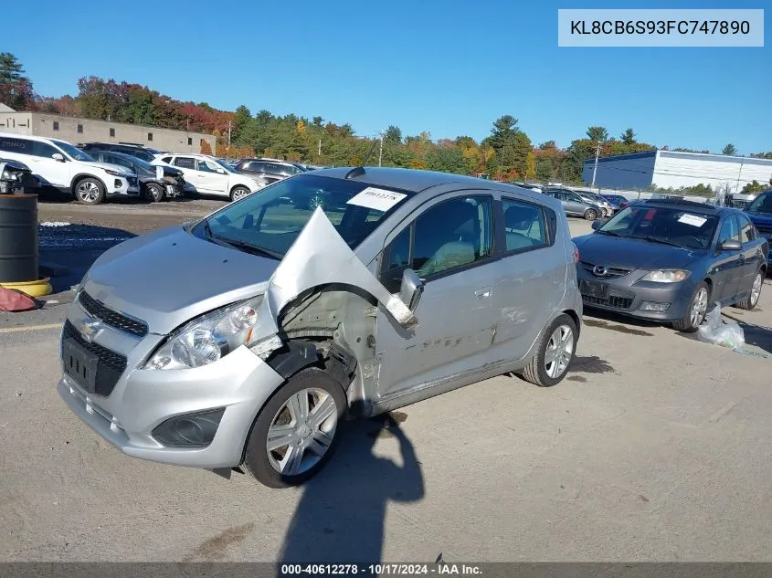 2015 Chevrolet Spark Ls Cvt VIN: KL8CB6S93FC747890 Lot: 40612278