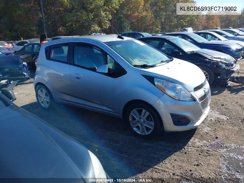 2015 Chevrolet Spark 1Lt Cvt VIN: KL8CD6S93FC719002 Lot: 40619449