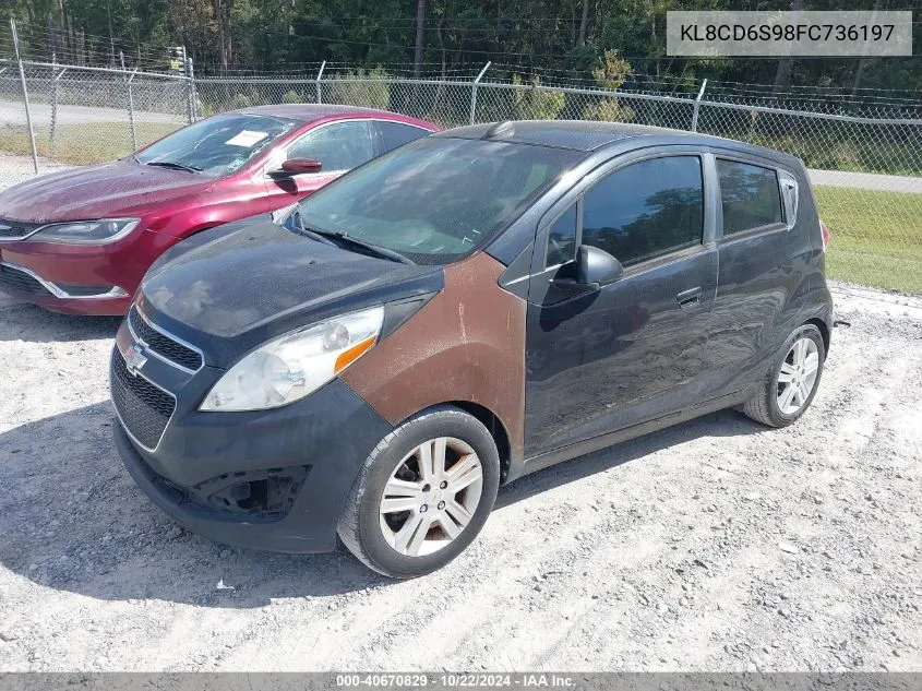 2015 Chevrolet Spark 1Lt Cvt VIN: KL8CD6S98FC736197 Lot: 40670829