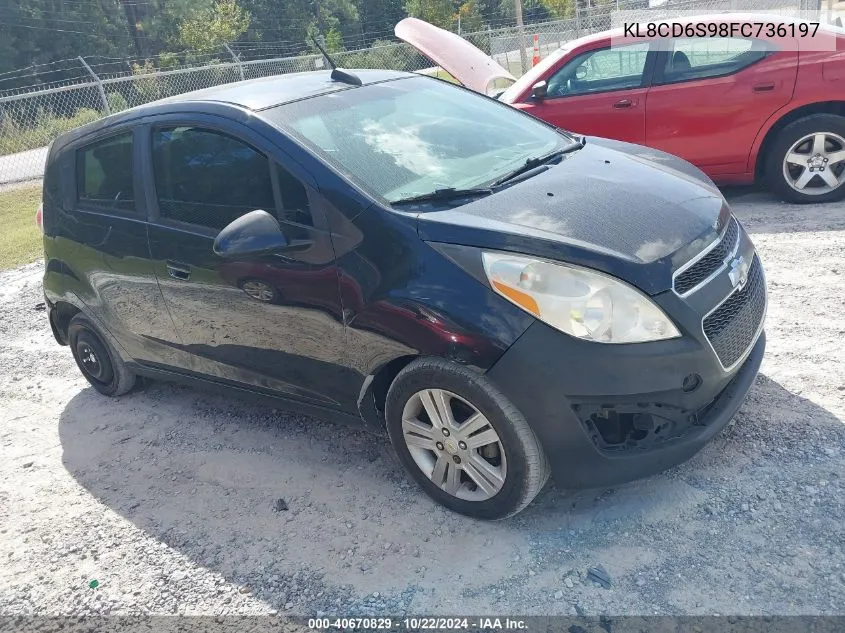 2015 Chevrolet Spark 1Lt Cvt VIN: KL8CD6S98FC736197 Lot: 40670829