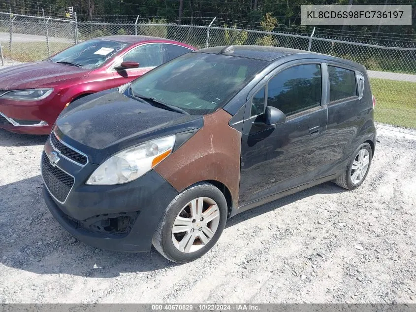 2015 Chevrolet Spark 1Lt Cvt VIN: KL8CD6S98FC736197 Lot: 40670829