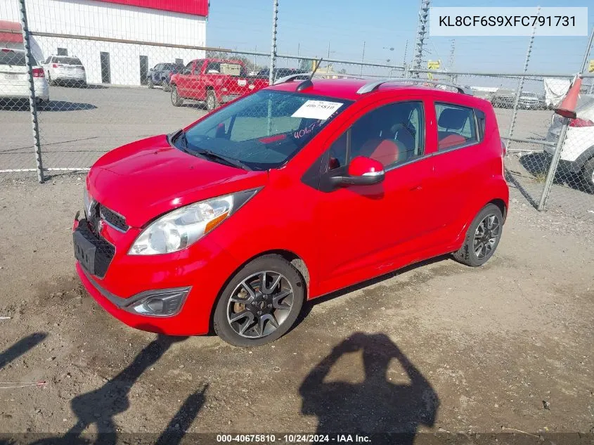 2015 Chevrolet Spark 2Lt Cvt VIN: KL8CF6S9XFC791731 Lot: 40675810