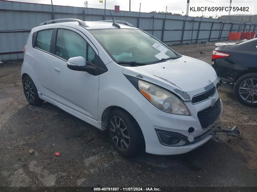 2015 Chevrolet Spark 2Lt Cvt VIN: KL8CF6S99FC759482 Lot: 40791887