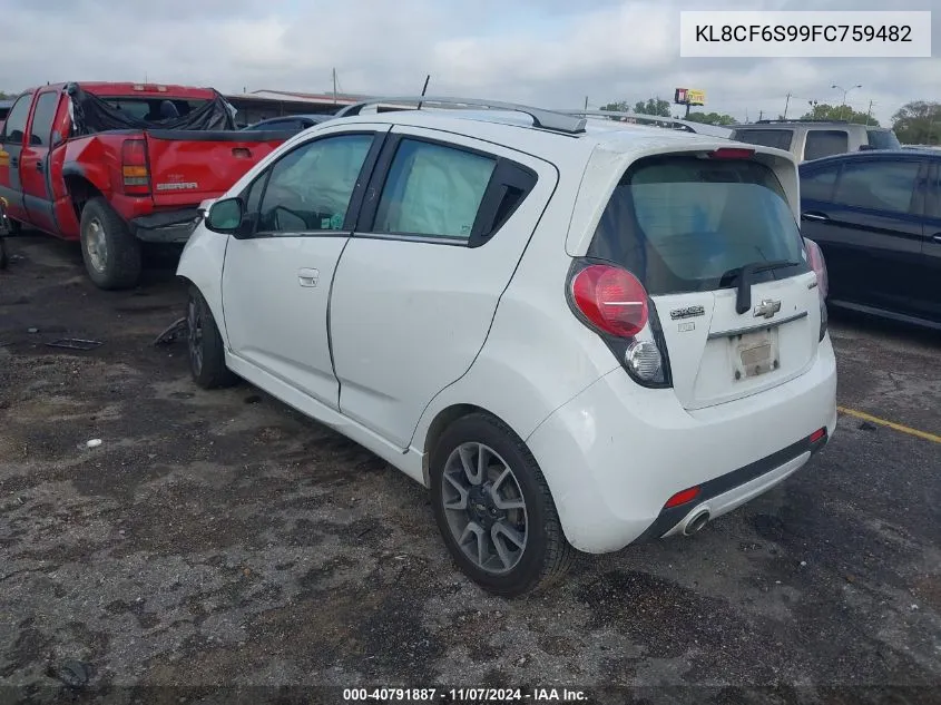 2015 Chevrolet Spark 2Lt Cvt VIN: KL8CF6S99FC759482 Lot: 40791887