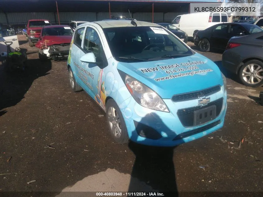 2015 Chevrolet Spark Ls VIN: KL8CB6S93FC799312 Lot: 40803948