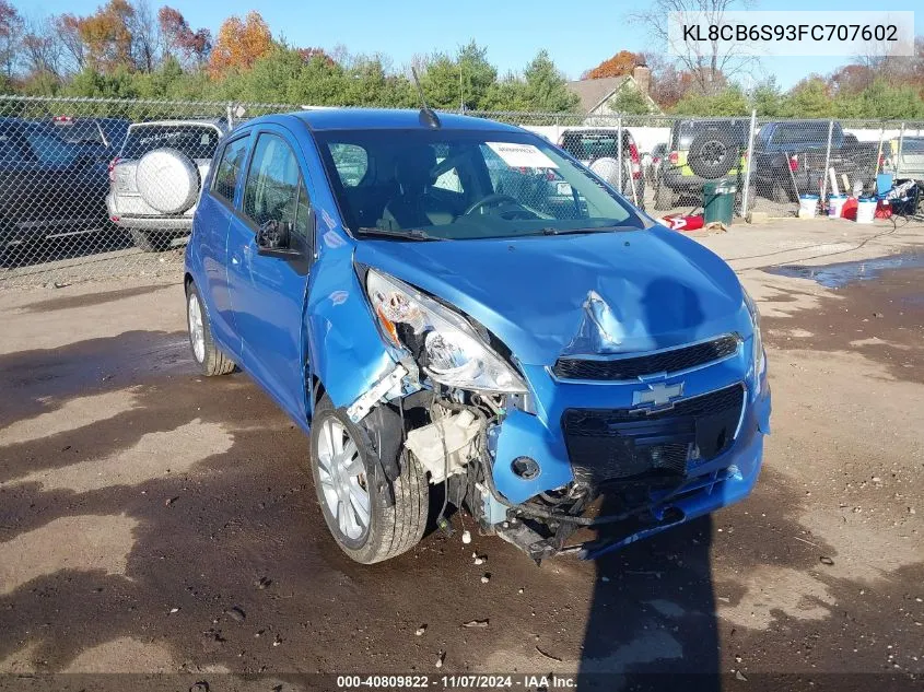 2015 Chevrolet Spark Ls Cvt VIN: KL8CB6S93FC707602 Lot: 40809822