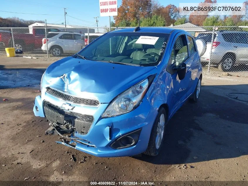 2015 Chevrolet Spark Ls Cvt VIN: KL8CB6S93FC707602 Lot: 40809822