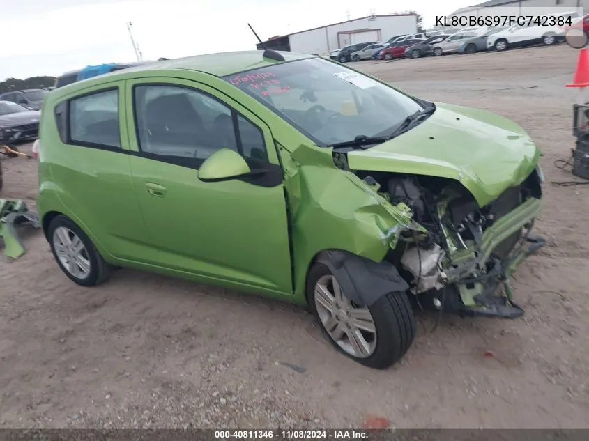 2015 Chevrolet Spark Ls Cvt VIN: KL8CB6S97FC742384 Lot: 40811346