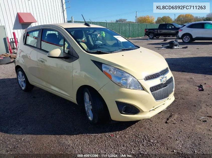 2015 Chevrolet Spark 1Lt Cvt VIN: KL8CD6S92FC711263 Lot: 40813396