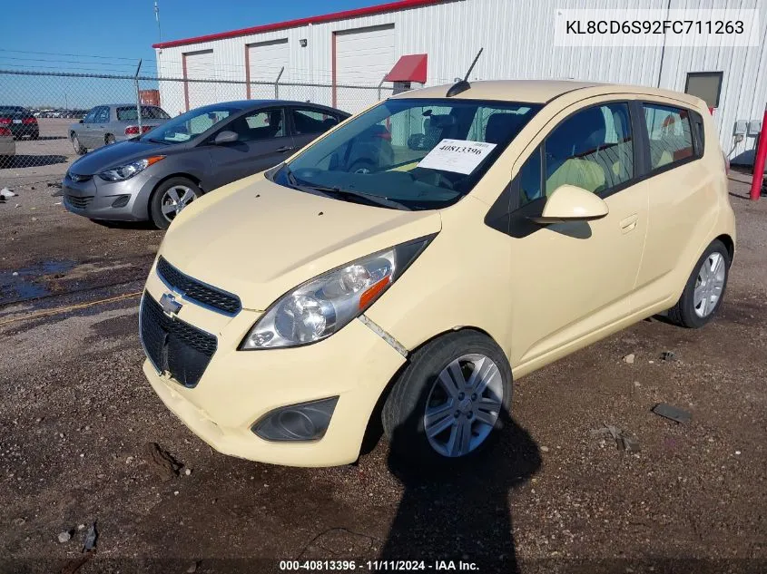 2015 Chevrolet Spark 1Lt Cvt VIN: KL8CD6S92FC711263 Lot: 40813396