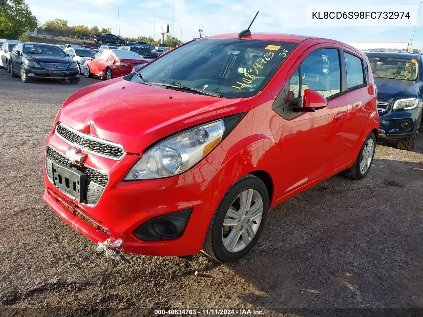 2015 Chevrolet Spark 1Lt Cvt VIN: KL8CD6S98FC732974 Lot: 40834763