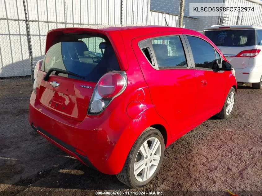 2015 Chevrolet Spark 1Lt Cvt VIN: KL8CD6S98FC732974 Lot: 40834763