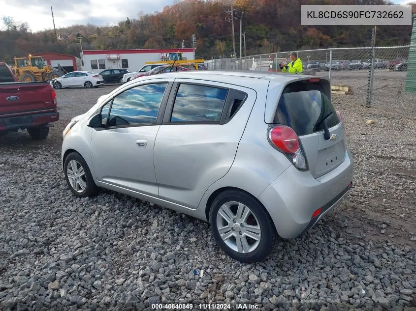 2015 Chevrolet Spark 1Lt Cvt VIN: KL8CD6S90FC732662 Lot: 40840849