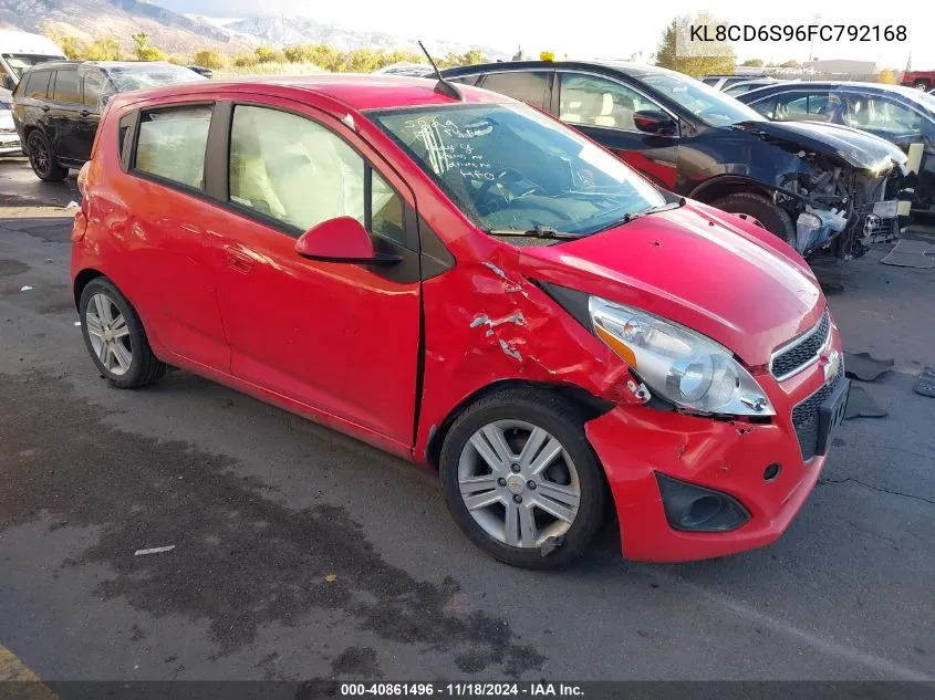 2015 Chevrolet Spark 1Lt Cvt VIN: KL8CD6S96FC792168 Lot: 40861496