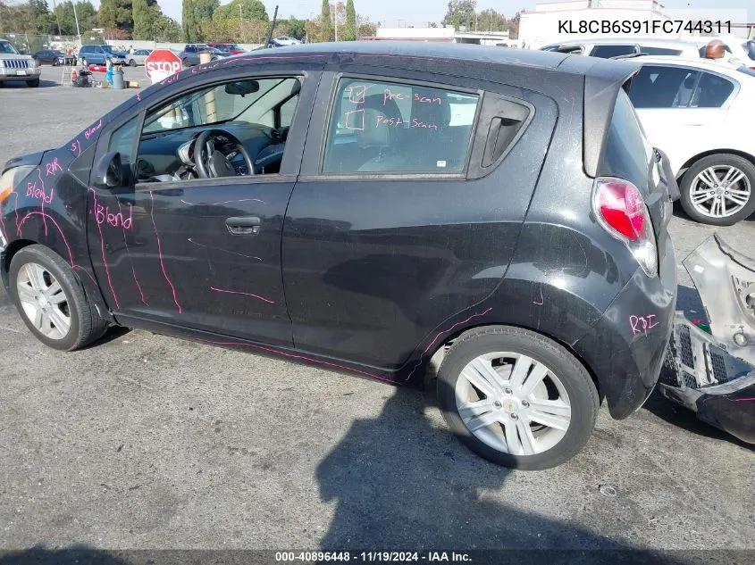 2015 Chevrolet Spark Ls Cvt VIN: KL8CB6S91FC744311 Lot: 40896448