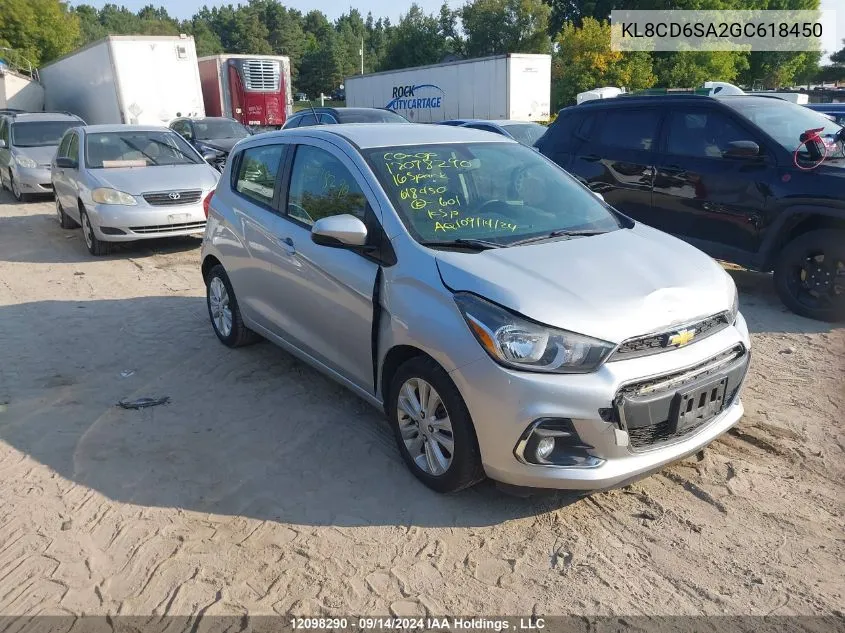 KL8CD6SA2GC618450 2016 Chevrolet Spark